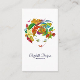 Cartão de visita natural do ~ da beleza