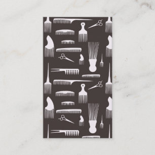 Cartão de visita natural do design do cabelo da