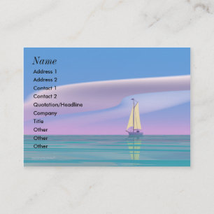 Cartão De Visita Navegando o azul