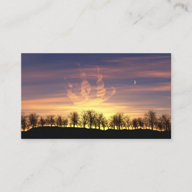 Cartão De Visita Navegar nos Favoritos do Céu Noturno (Frente)