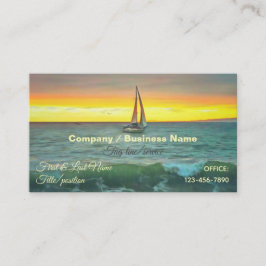 Cartão De Visita Navio à vela na Baía Bandera 0884