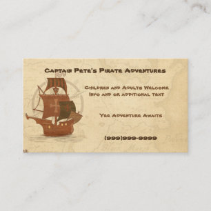 Cartão De Visita Navio do mistério do pirata
