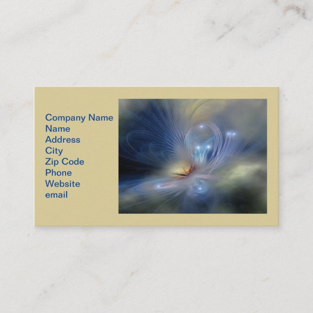 Cartão De Visita Nebulosa da Borboleta (Frente)