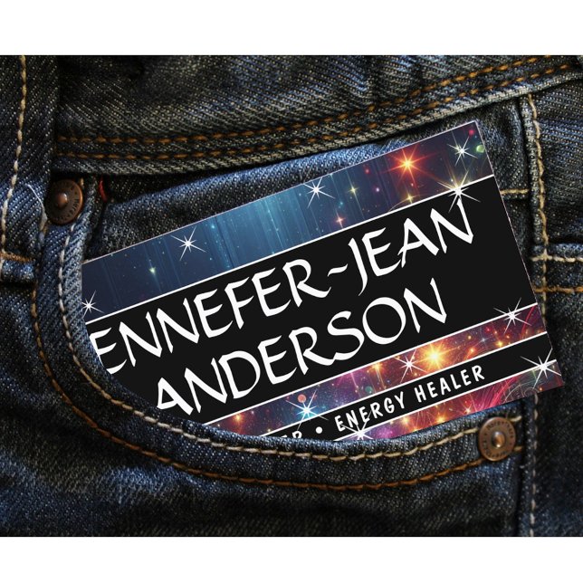 Cartão De Visita Nebulosa da Galáxia Chuva Luminosa Estrelas Negras (Criador carregado)