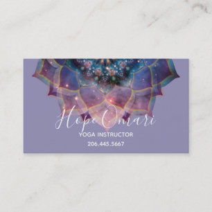 Cartão De Visita Nebulosa em Flor Mandala