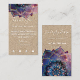 Cartão De Visita Nebulosa em Flor | Mandala