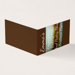 Cartão De Visita Negócio bonito da loja do bolo e de pastelaria do