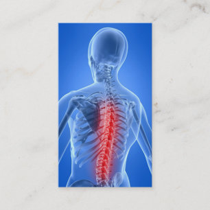 Cartão De Visita Negócio Card5 do Chiropractor