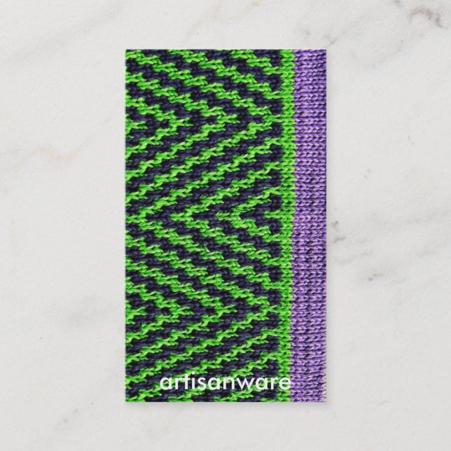 Cartão De Visita negócio/cartão de visita da malha de Artisanware (Frente)