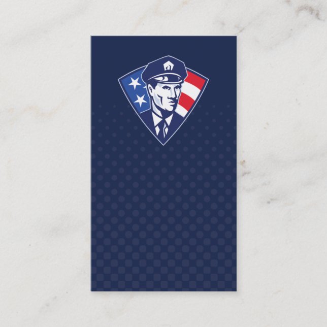Cartão De Visita negócio da polícia do ajudante do xerife da (Frente)
