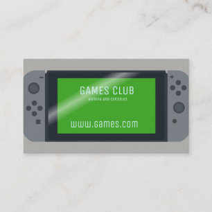 Cartão De Visita Negócio de computador dos jogos onlines do jogo