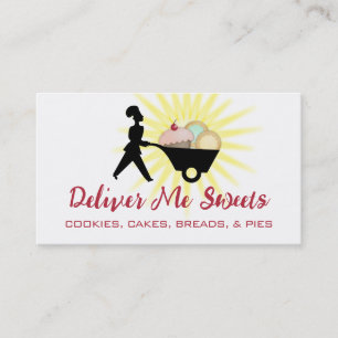Cartão De Visita negócio gigante c dos doces do padeiro da mulher
