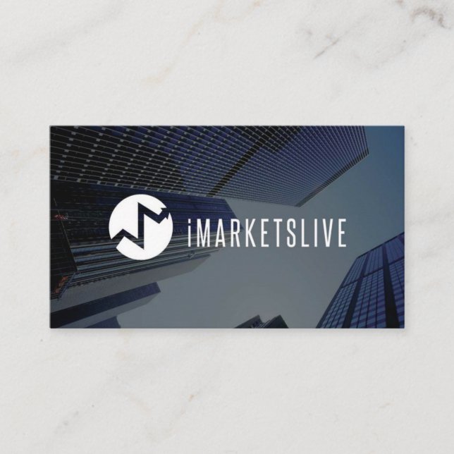 Cartão De Visita negócio iMarketsLive Card1 (Frente)