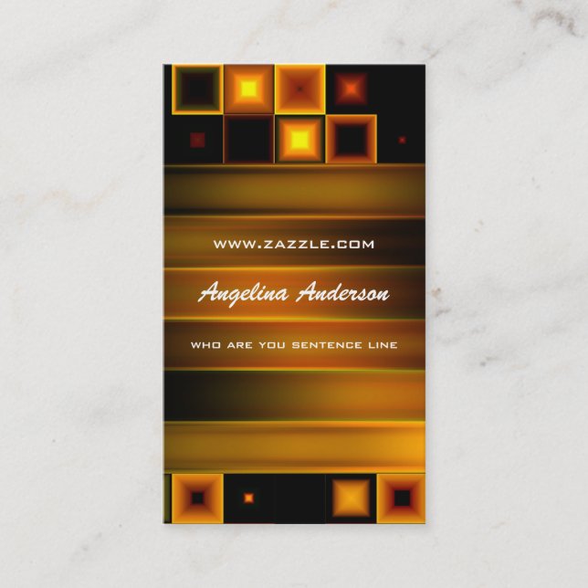 Cartão De Visita Negócio moderno elegante profissional (Frente)