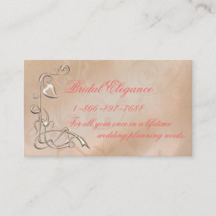 Cartão De Visita Negócio nupcial da elegância