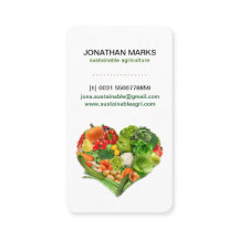 Negócio saudável do coração dos vegetais de frutas