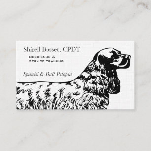 Cartão De Visita Negócios Profissionais de Cães Cocker Spaniel