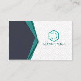 Cartão De Visita Negócios Verdes Elegantes Profissionais