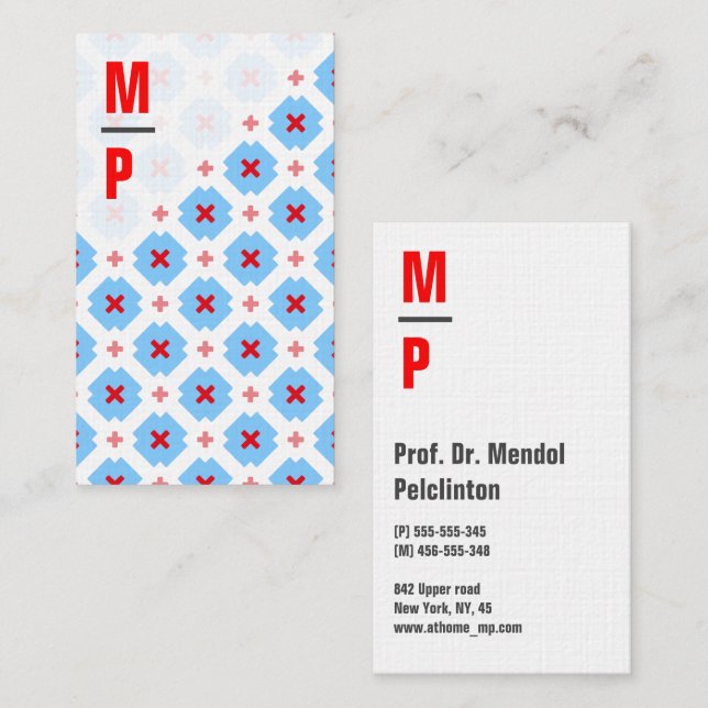 Cartão De Visita Negrito e masculina (Frente/Verso)