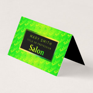 Cartão De Visita Neon Elegante fluorescente