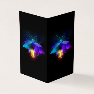 Cartão De Visita Neon Firefly a preto
