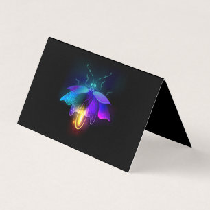 Cartão De Visita Neon Firefly a preto