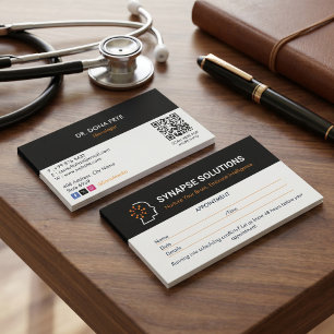 Cartão De Visita Neurologia Empresa Clínica Limpar Compromisso