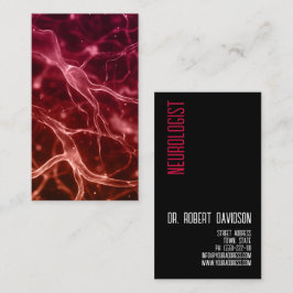 Cartão De Visita Neurologista Nerva Médico Medicina Moderno Negrito