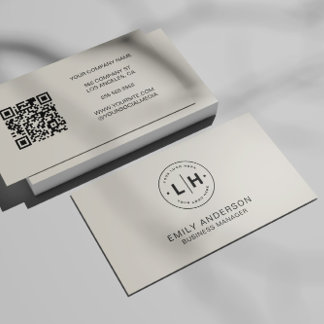 Cartão de Visita Neutro com Logotipo Personalizado