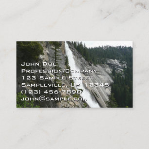 Cartão De Visita Nevada Falls no Parque Nacional de Yosemite