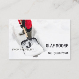 Cartão De Visita Neve de enrolar