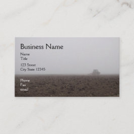 Cartão de visita nevoento do trator