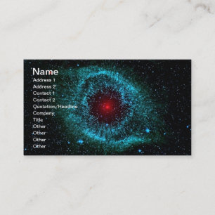 Cartão De Visita NGC 7293 a NASA da nebulosa da hélice