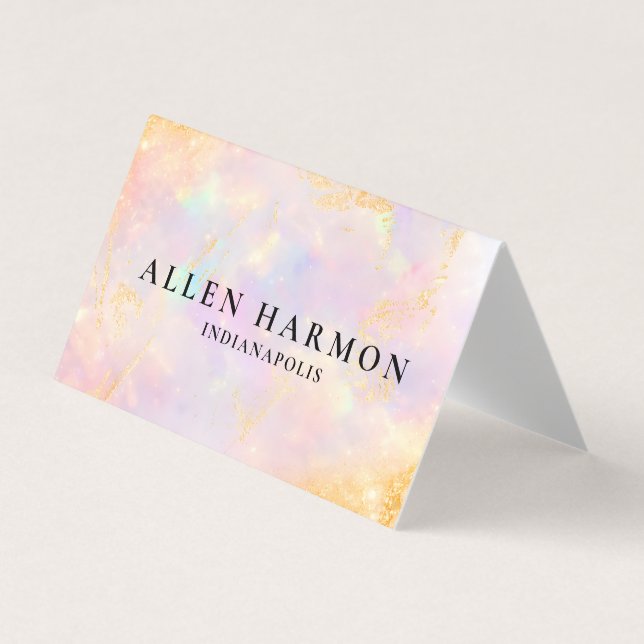 Cartão De Visita Nice Minimal Custom Family Name | 5-Minute Edit (Frente)