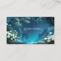 Night Floral White Rose and Canyon Landscape