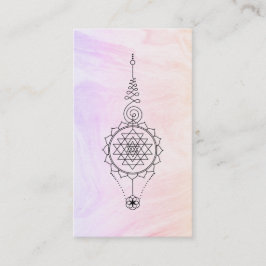 Cartão De Visita *~* Nirvana Marble Pastel Ombre Reiki