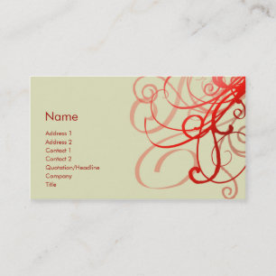 Cartão De Visita No. 0025 dos redemoinhos