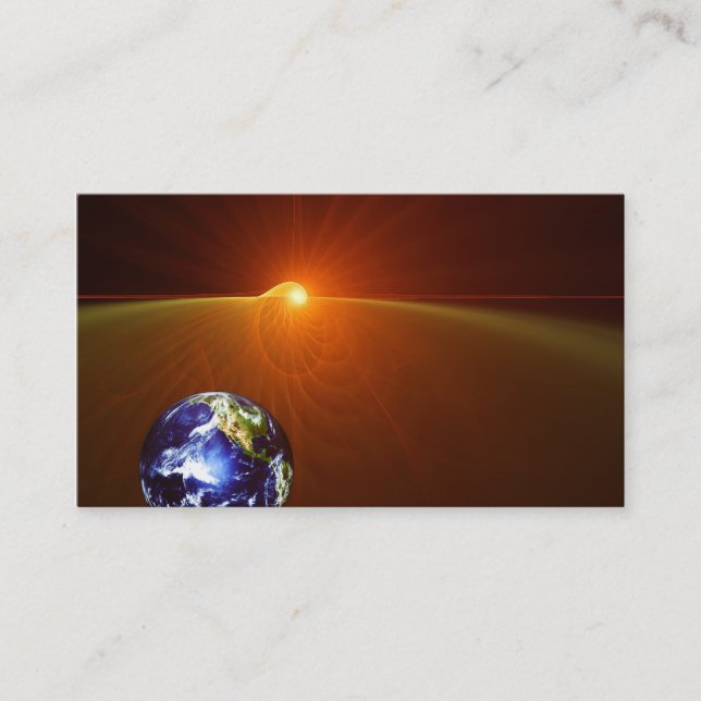 Cartão De Visita No horizonte da terra - (Frente)