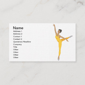 Cartão de visita no revestimento de linho