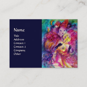 Cartão De Visita NOITE DE MÁSCARAS Música,Decoração,Artista Teatral