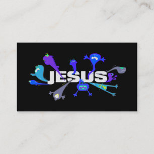 Cartão De Visita Noites assustadores de Jesus