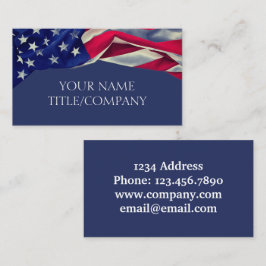Cartão De Visita Nome da Companhia de Sinalizador Americana