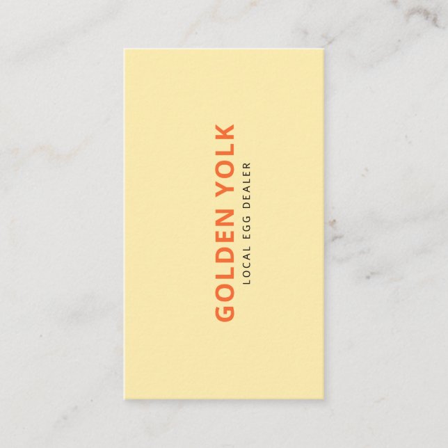 Cartão De Visita Nome da Empresa do Revendedor de Ovos Personalizad (Frente)