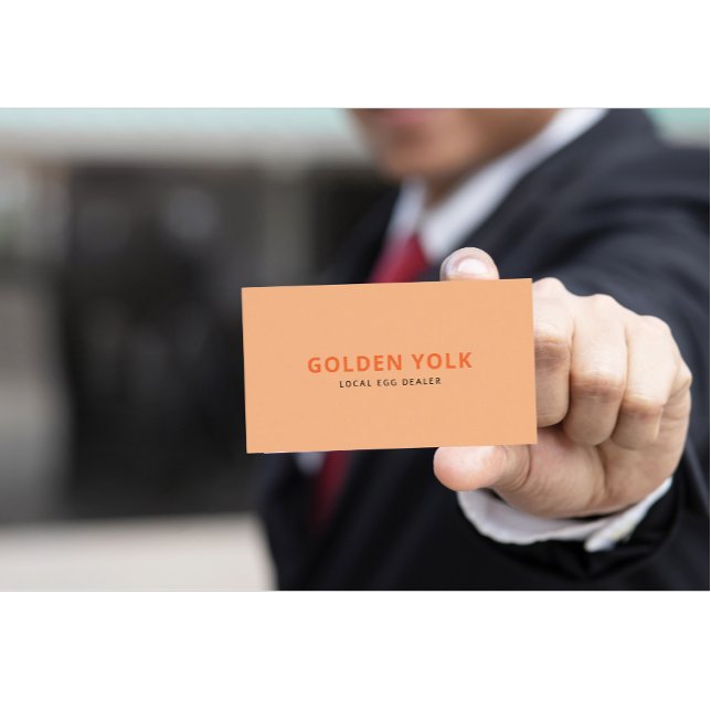 Cartão De Visita Nome da Empresa do Revendedor de Ovos Personalizad (Modern egg dealer business card)