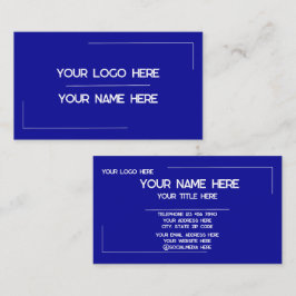 Cartão De Visita Nome de Logotipo Personalizado Minimalista Moderno