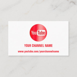 CARTÃO DE VISITA NOME DO CANAL LOGOTIPO YOUTUBER CÓDIGO QR CODE RE