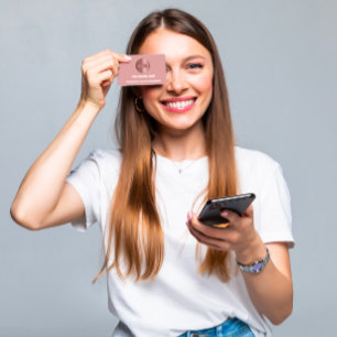 CARTÃO DE VISITA NOME DO CANAL SEU LOGOTIPO DO TUBO ROSA PÓ DE CÓ