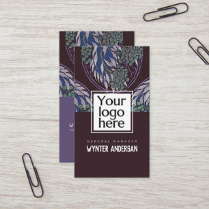 Cartão De Visita Nome do logotipo personalizado minimalista monogra