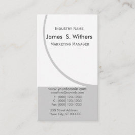 Cartão De Visita Nome do Movimento Circular de Upscale do Design de