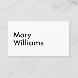 Cartão De Visita Nome liso moderno minimalista feito sob encomenda